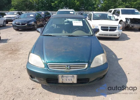 2000 Honda Civic Value Package z USA, uszkodzony, nr VIN 2HGEJ6613YH526718